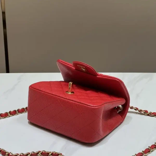 CHANEL Classic Flap 17cm  Bright Red - Image 2