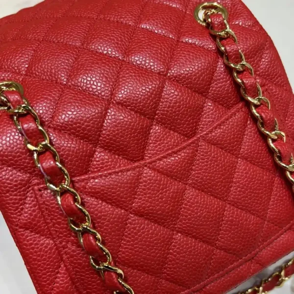 CHANEL Classic Flap 17cm  Bright Red - Image 4