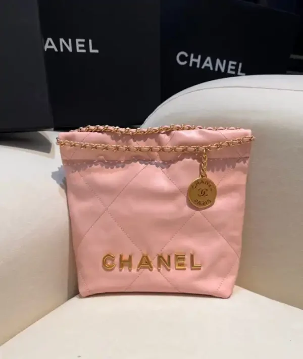 CHANEL 23s Mini Garbage Bag Pink