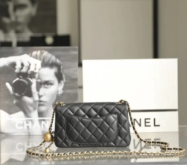 CHANEL CF 17cm Golden Ball Black - Image 5