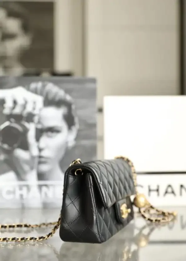 CHANEL CF 17cm Golden Ball Black - Image 7