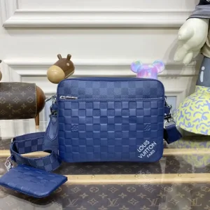 Louis Vuitton Trio Messenger Blue Grid