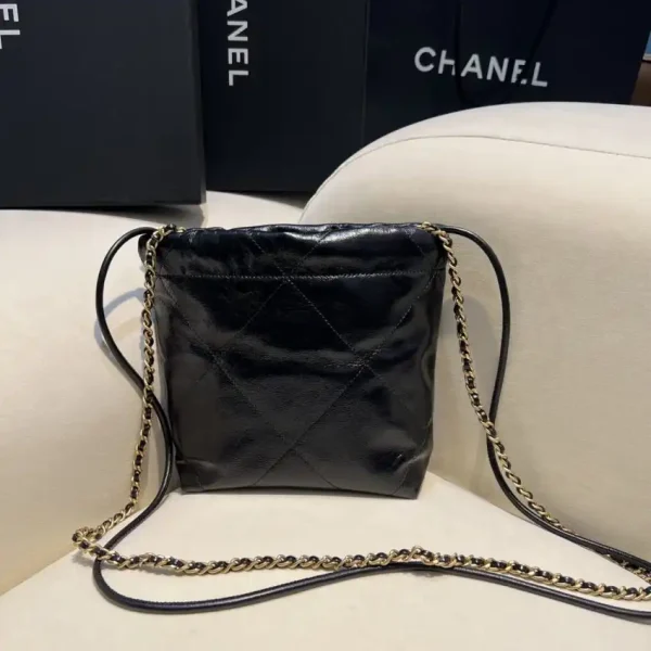 CHANEL 23s Mini Garbage Bag Black - Image 2