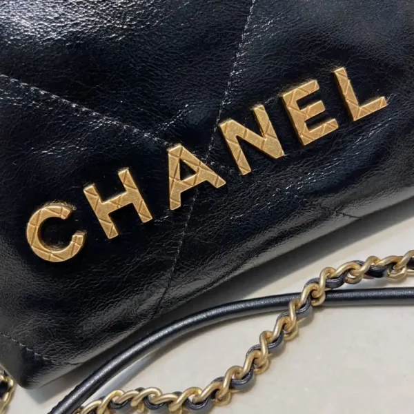 CHANEL 23s Mini Garbage Bag Black - Image 5
