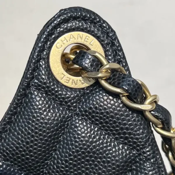 CHANEL 23c Hobo Small Black - Image 10