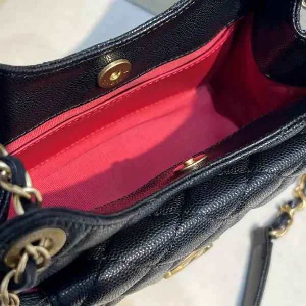CHANEL 23c Hobo Small Black - Image 12