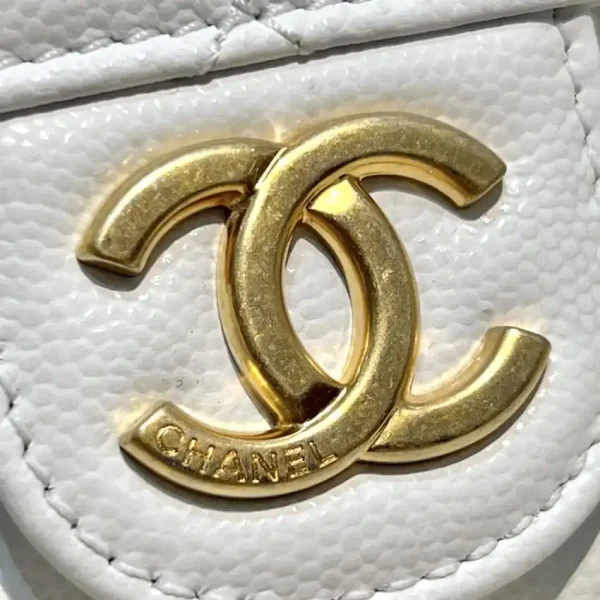 CHANEL 23c Hobo Small White - Image 9