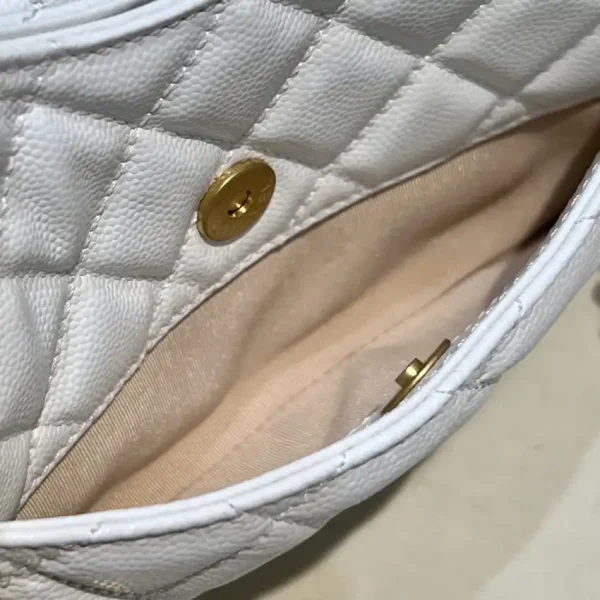 CHANEL 23c Hobo Small White - Image 11