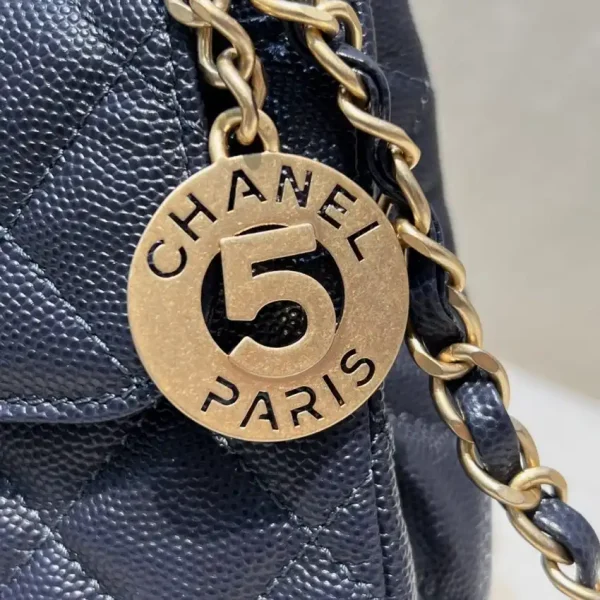 CHANEL 23c Hobo Small Dark Blue - Image 11