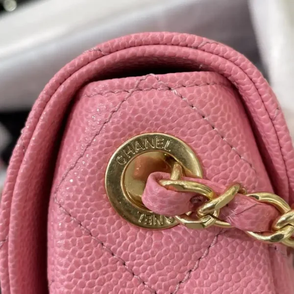 CHANEL 23P Saddle Bag Pink - Image 4