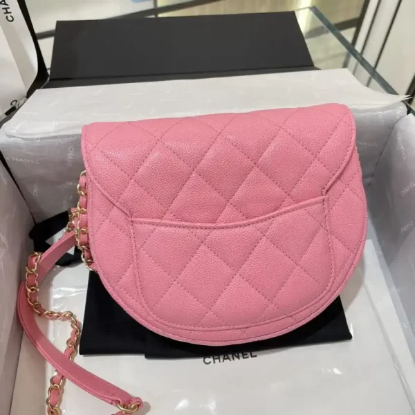 CHANEL 23P Saddle Bag Pink - Image 2