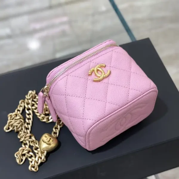 CHANEL 23P Lipstick Bag Pink - Image 4