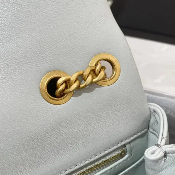 CHANEL 23S Camellia Square Light Blue - Image 7