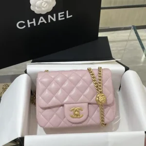 CHANEL 23S Camellia Square Pink
