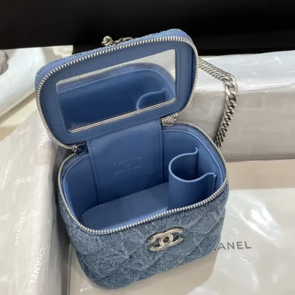 CHANEL 23P Lipstick Bag Denim - Image 3