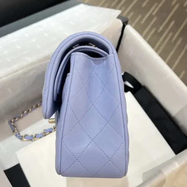 CHANEL Classic Flap 23cm Light Blue - Image 3