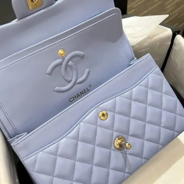 CHANEL Classic Flap 23cm Light Blue - Image 4