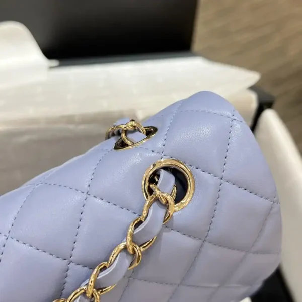 CHANEL Classic Flap 23cm Light Blue - Image 7