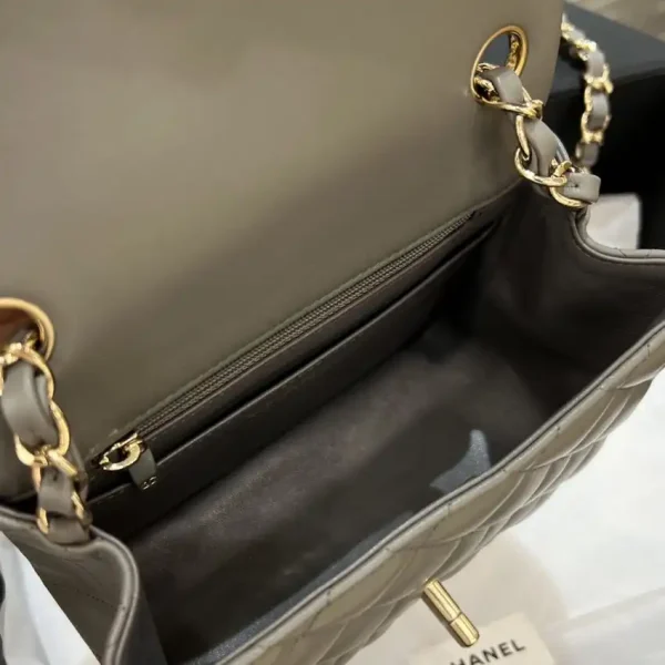 CHANEL Classic Flap 17cm Grey - Image 5