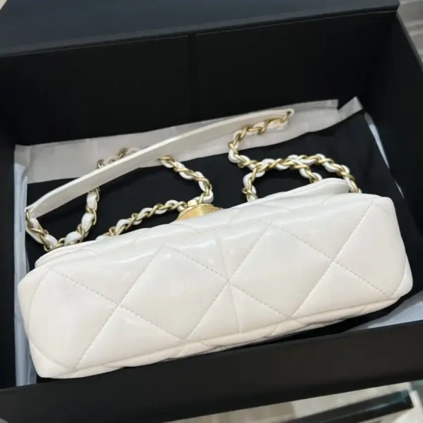 CHANEL 23s Love Enamel Flip Bag Pink - Image 5