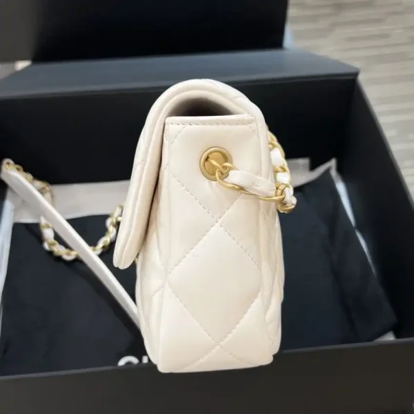 CHANEL 23s Love Enamel Flip Bag Pink - Image 6