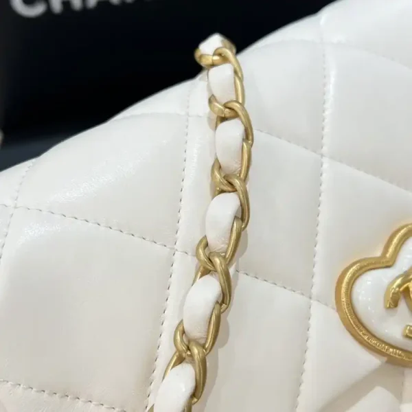 CHANEL 23s Love Enamel Flip Bag Pink - Image 2