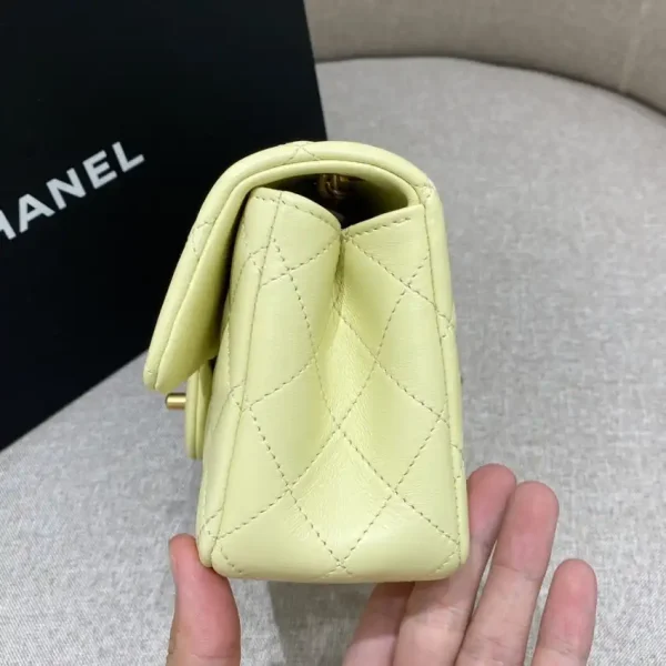 CHANEL Camellia Flap Yellow - Image 6