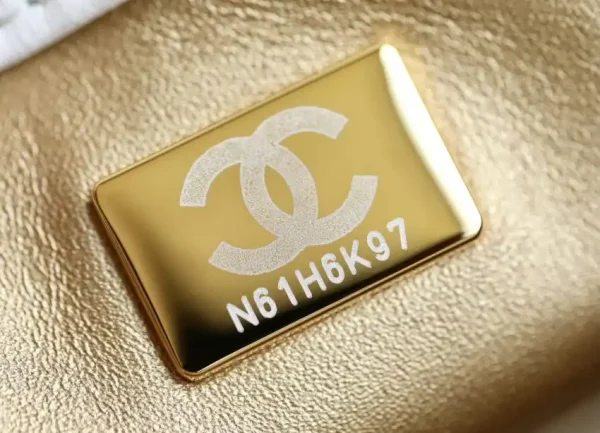 CHANEL CF 20 cm Golden Ball White - Image 2