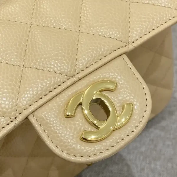 CHANEL Classic Flap 20cm Apricot - Image 6