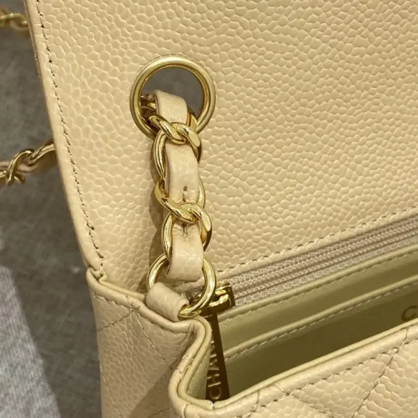 CHANEL Classic Flap 20cm Apricot - Image 7
