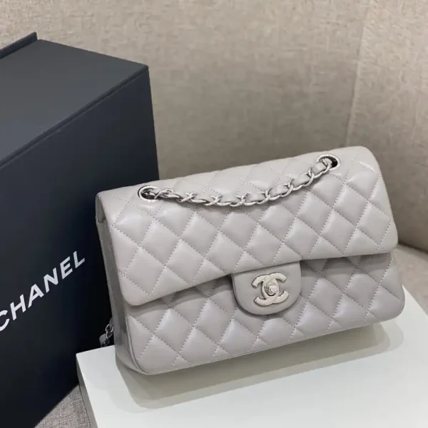 CHANEL Classic Flap 23cm Dove Grey - Image 4