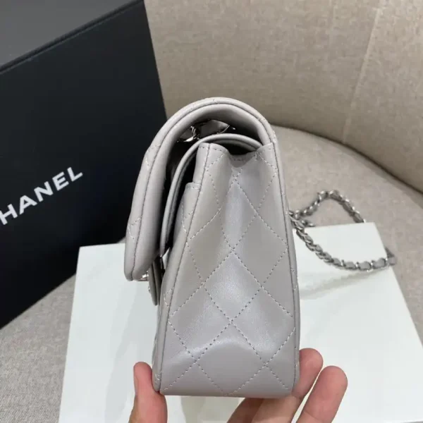 CHANEL Classic Flap 23cm Dove Grey - Image 8
