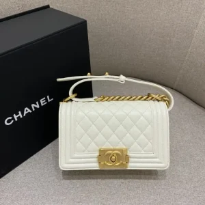 CHANEL Le Boy  White