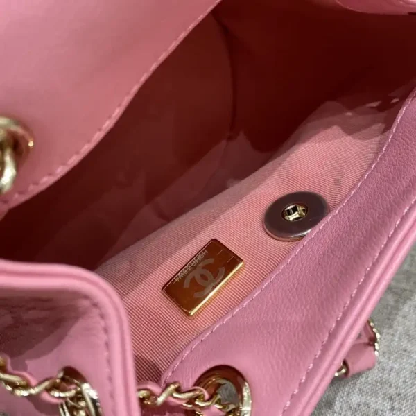 CHANEL 23A Backpack Small Pink - Image 5