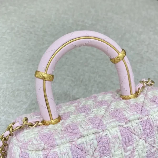 CHANEL Tweed Handle Crush Small Purple - Image 6