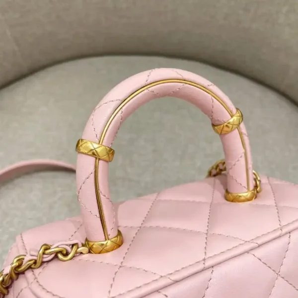 CHANEL Tweed Handle Crush Small Pink - Image 5