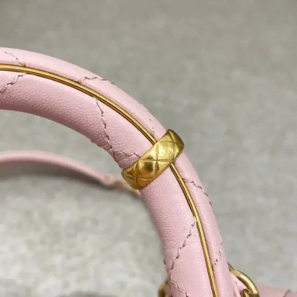 CHANEL Tweed Handle Crush Small Pink - Image 6