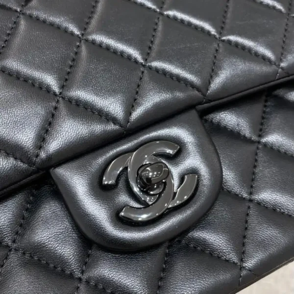 CHANEL Classic Flap 25cm All Black - Image 5