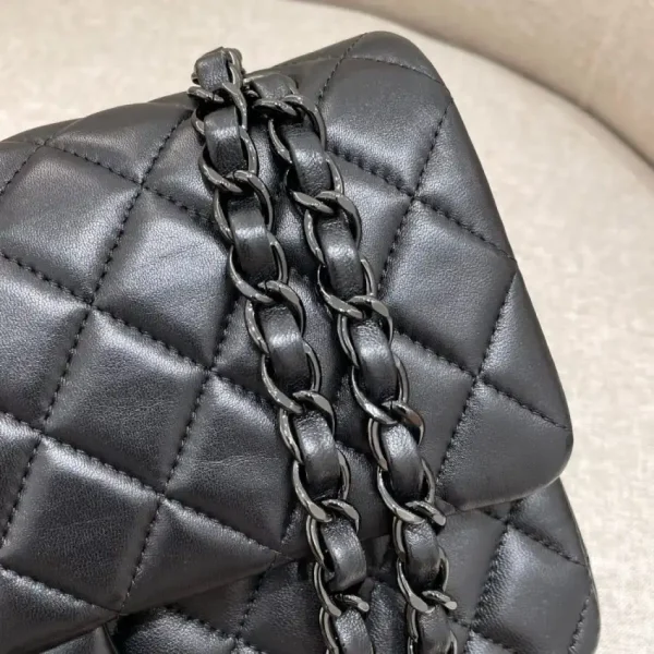 CHANEL Classic Flap 25cm All Black - Image 6