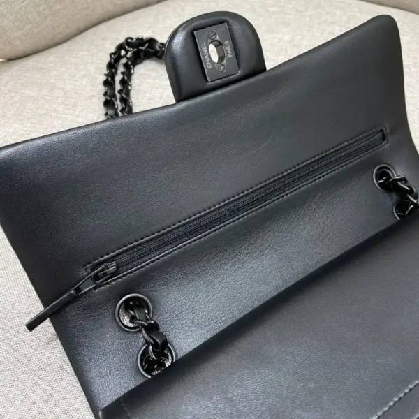CHANEL Classic Flap 25cm All Black - Image 8