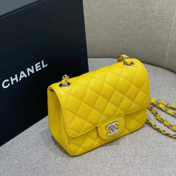CHANEL Classic Flap 17cm Bright Yellow - Image 2