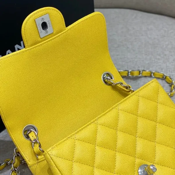 CHANEL Classic Flap 17cm Bright Yellow - Image 4