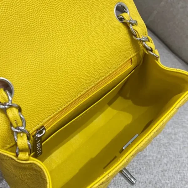 CHANEL Classic Flap 17cm Bright Yellow - Image 5