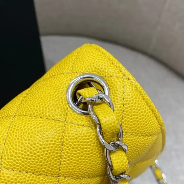 CHANEL Classic Flap 17cm Bright Yellow - Image 7