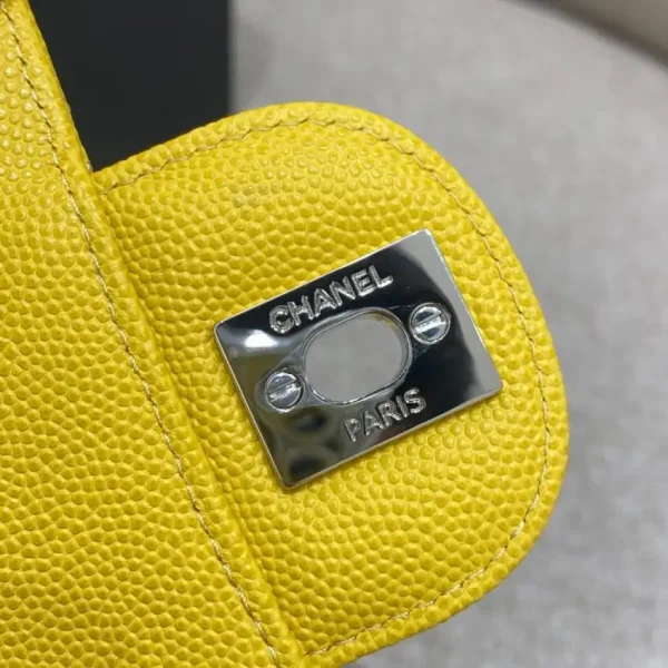 CHANEL Classic Flap 17cm Bright Yellow - Image 9