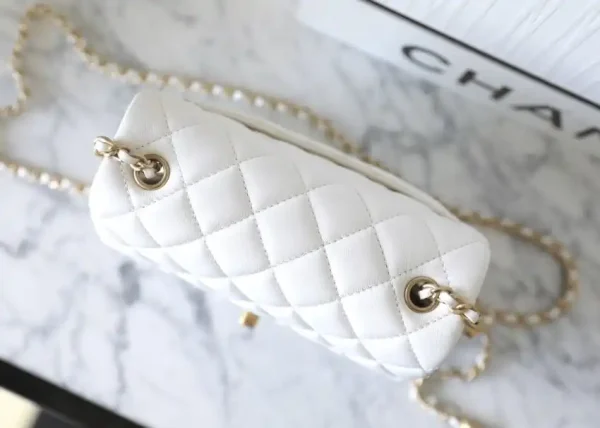 CHANEL CF 20 cm Golden Ball White - Image 5