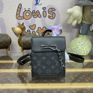 Louis Vuitton Nano Steamer Black Canvas