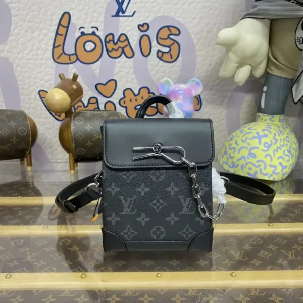 Louis Vuitton Nano Steamer Black Canvas