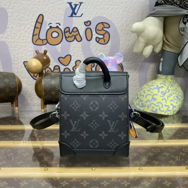 Louis Vuitton Nano Steamer Black Canvas - Image 4