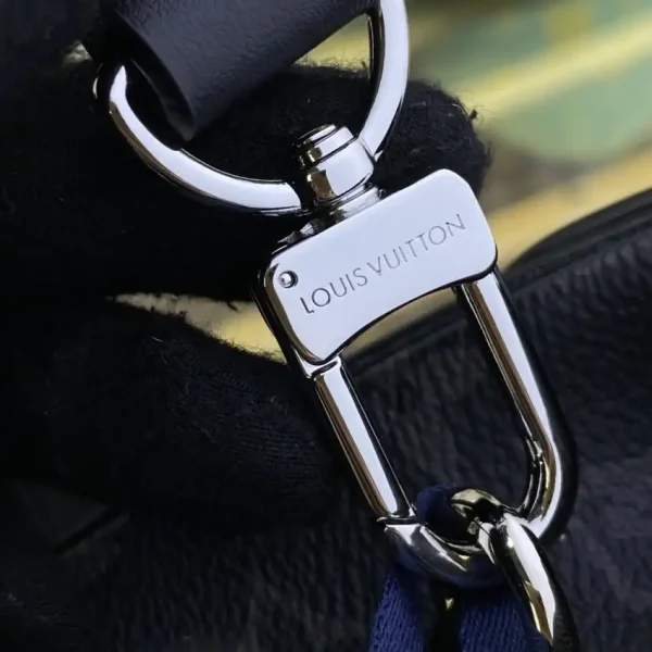 Louis Vuitton Nano Steamer Black Canvas - Image 7